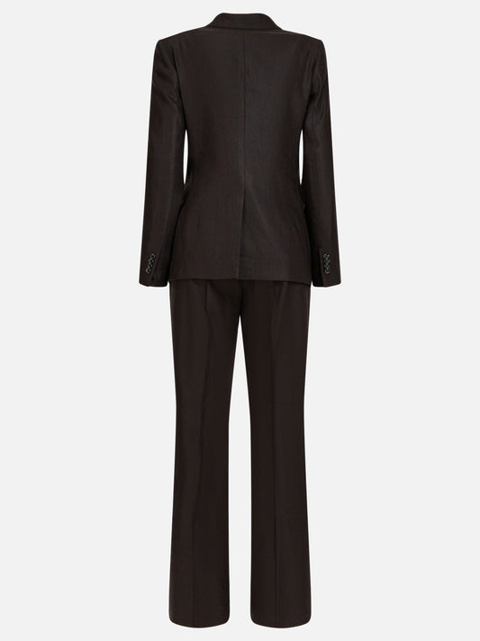 Completi formali 52% linen 45% viscose 3% elastane Marrone - Tagliatore Donna | PLP | VIETTI Online Store | 2