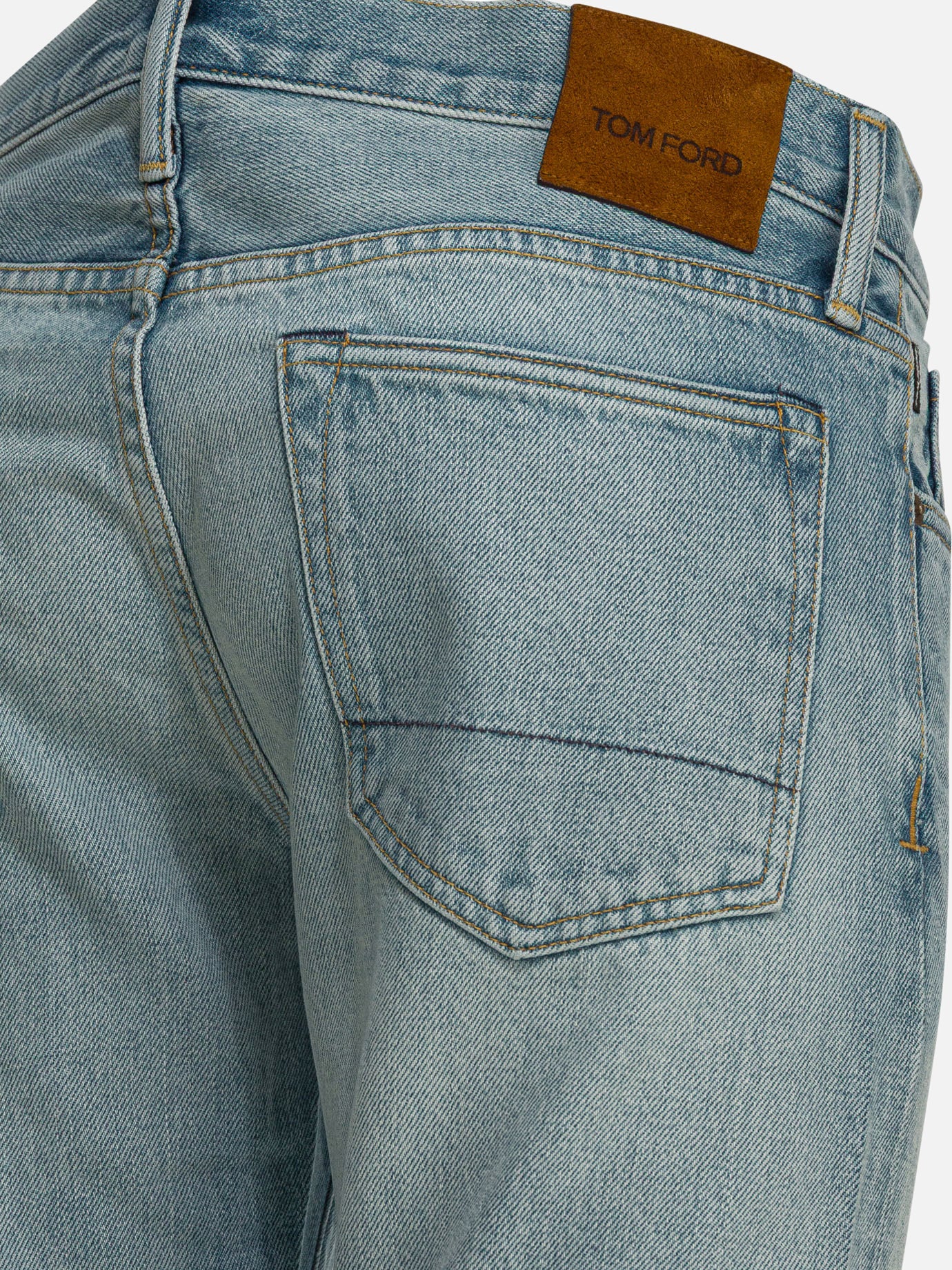Straight-leg jeans Solid colour Blue - Tom Ford Men | PDP | VIETTI Online Store | Zoom-Modal_4