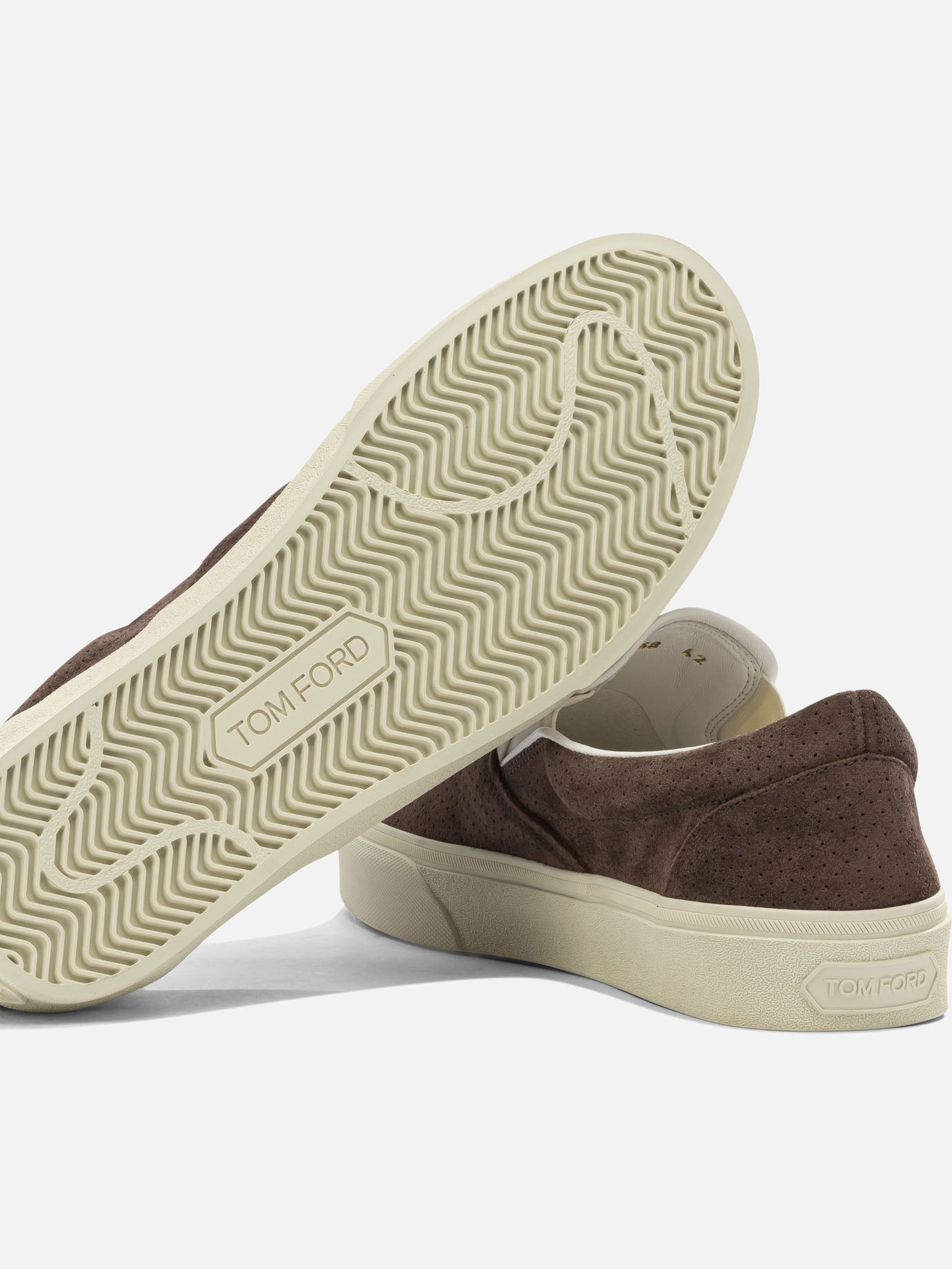 Slippers 60% calf leather 40% polyester - 100% rubber Brown - Tom Ford Men | PDP | VIETTI Online Store | Zoom-Modal_5