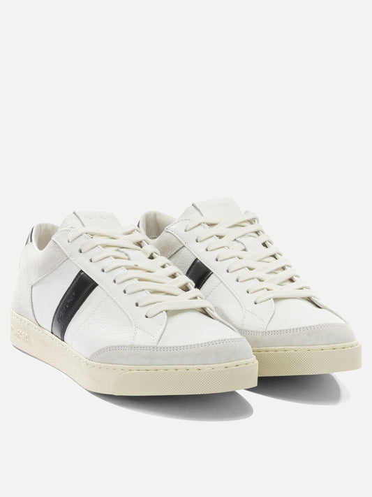 Sneaker basse 100% leather - 100% rubber Bianco - Tom Ford Uomo | PLP | VIETTI Online Store | 2