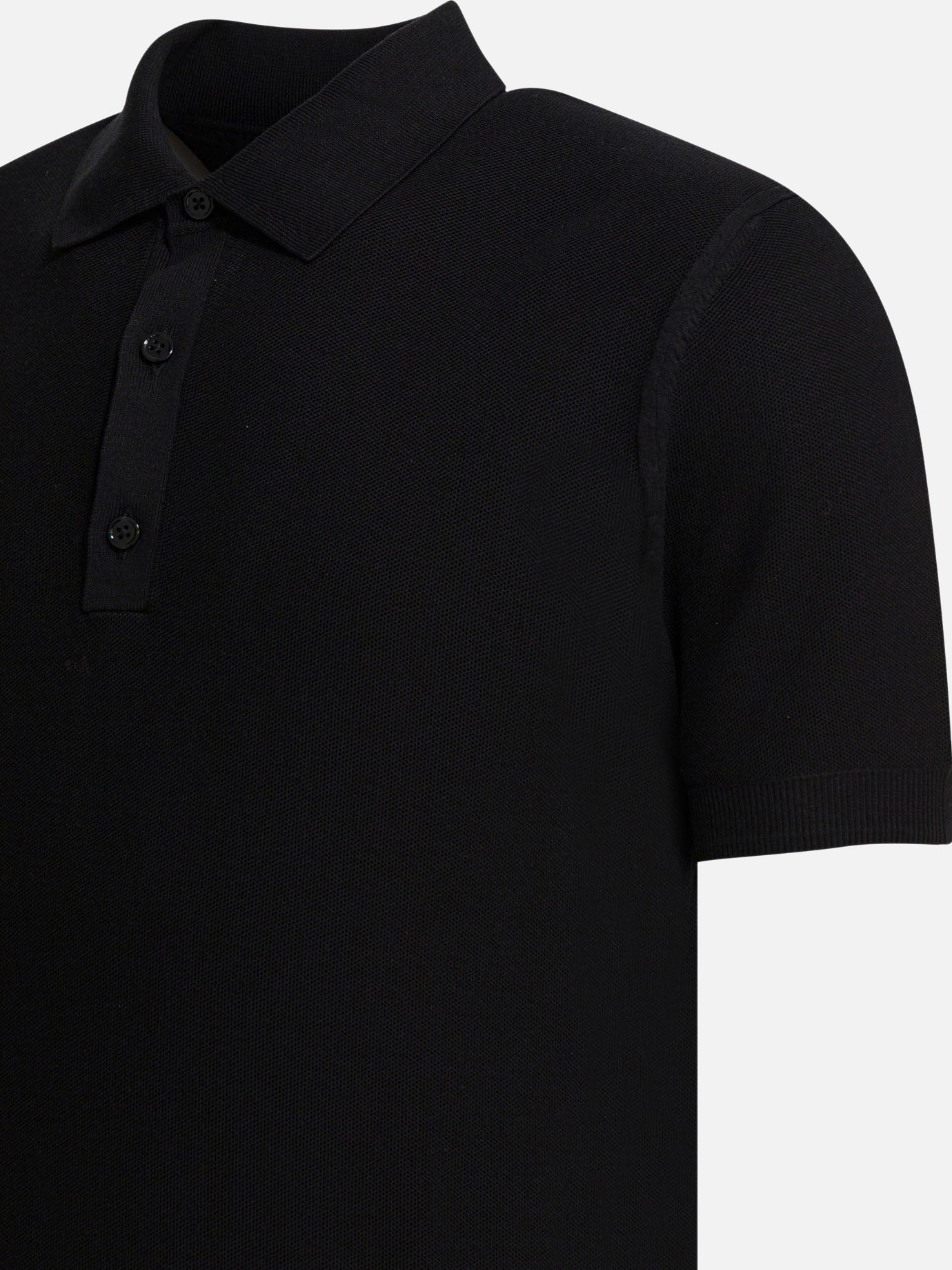 Polo shirts with buttons Solid colour Black - Tom Ford Men | PDP | VIETTI Online Store | Zoom-Modal_4