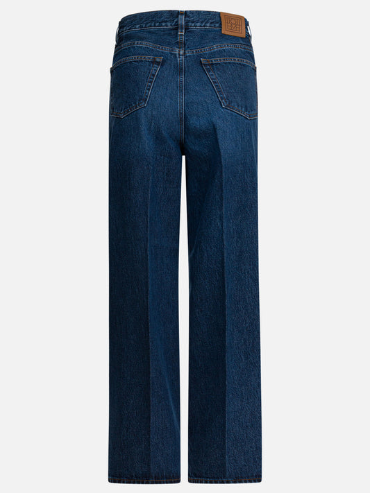 Jeans a gamba larga Solid colour Blu - Toteme Donna | PLP | VIETTI Online Store | 2