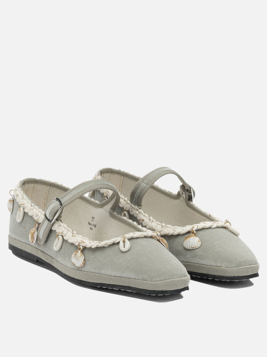 Mary Jane Friulane 100% cotton - 100% rubber Beige - Toujours Women | PLP | VIETTI Online Store | 2