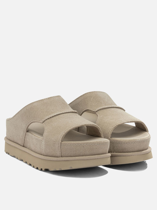 Slides 100% suede leather - 100% rubber Beige - Ugg Women | PLP | VIETTI Online Store | 2