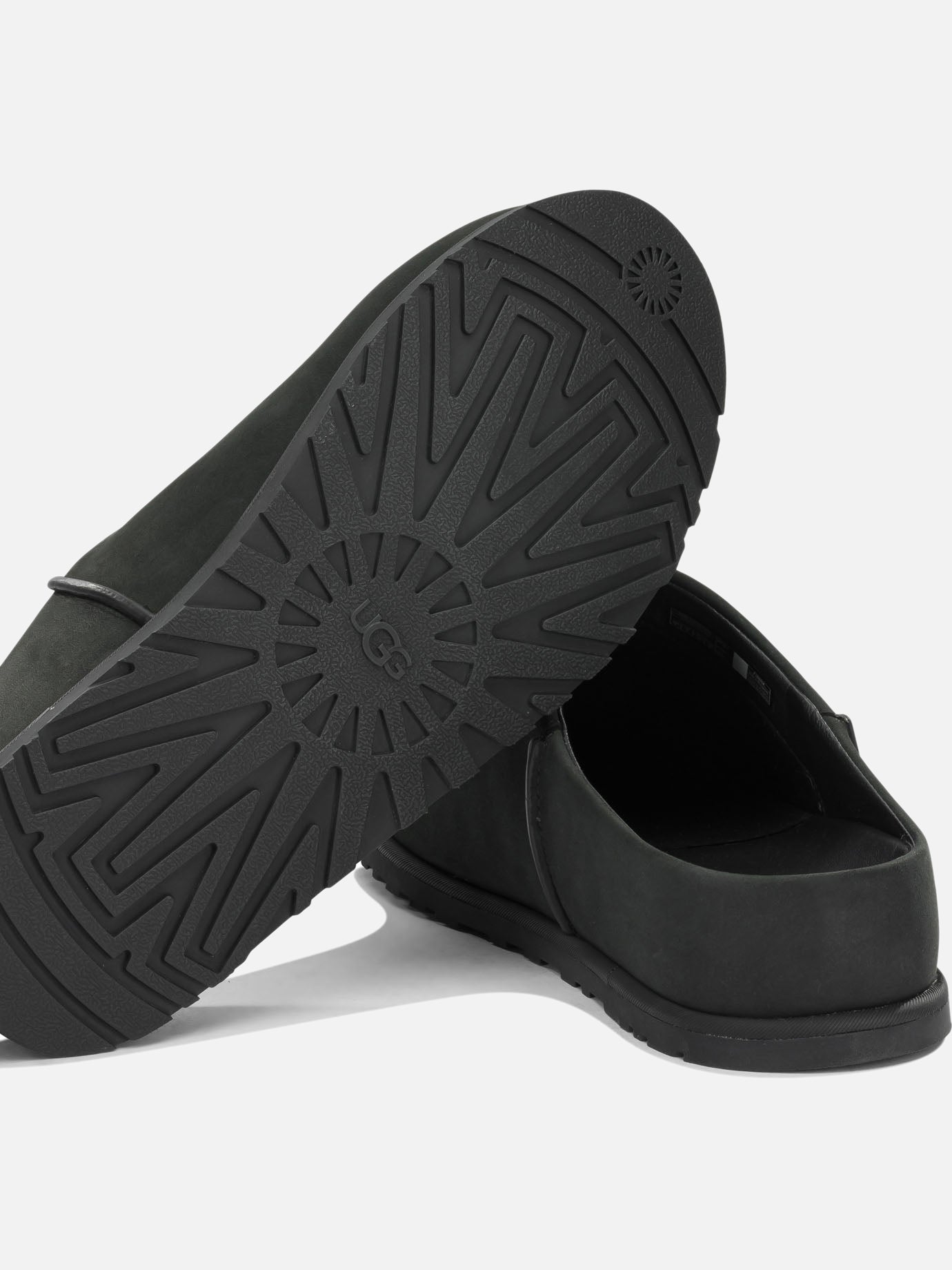 Flat sandals 100% suede leather - 100% rubber Black - Ugg Men | PDP | VIETTI Online Store | Zoom-Modal_5