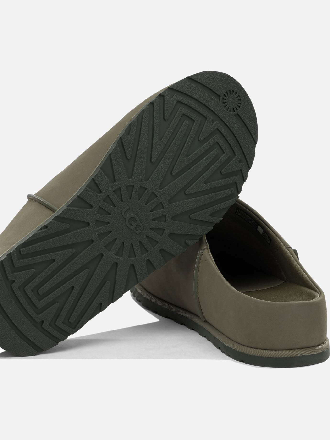 Flat sandals 100% suede leather - 100% rubber Green - Ugg Men | PDP | VIETTI Online Store | Zoom-Modal_5