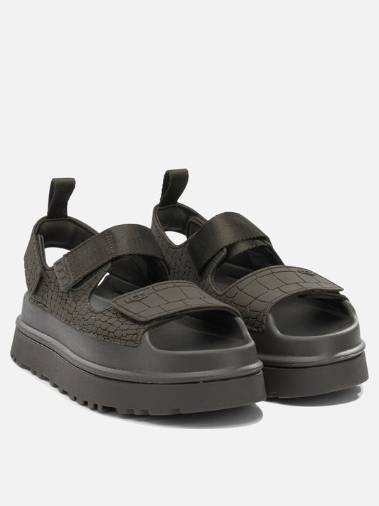 Flat sandals 100% recycled polyester Green - Ugg Women | PLP | VIETTI Online Store | 2