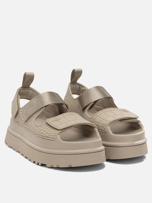 Flat sandals 100% recycled polyester Beige - Ugg Women | PLP | VIETTI Online Store | 2