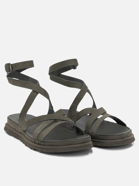 Flat sandals 100% leather - 100% ethylene vinyl acetate Green - Ugg Women | PLP | VIETTI Online Store | 2