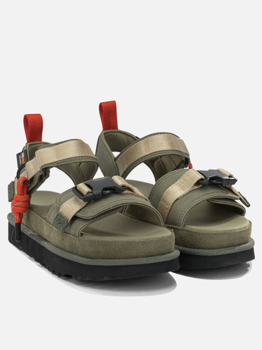 Flat sandals 100% recycled polyester - 100% ethylene vinil acetate Green - Ugg Women | PLP | VIETTI Online Store | 2
