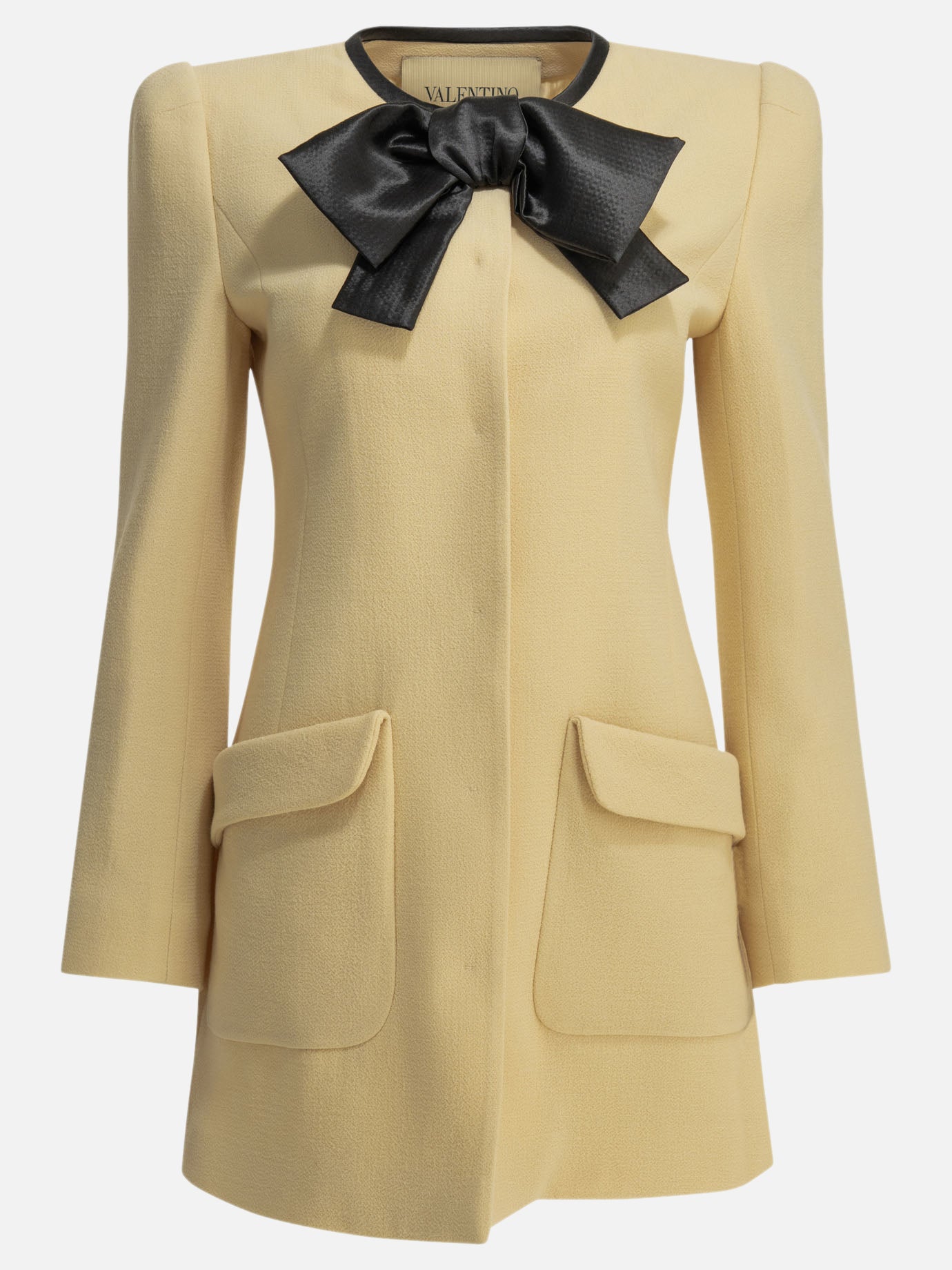 Valentino "Caban" Short sheath dress Beige - Women | VIETTI Online Store Valentino "Caban" Short sheath dress Beige - Women | VIETTI Online Store