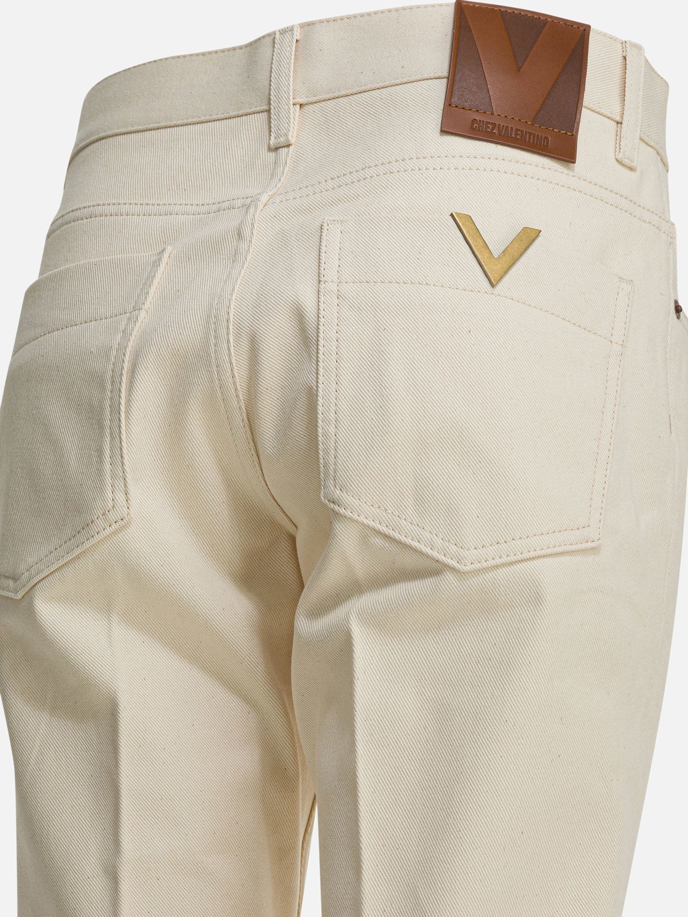 Flared jeans Solid colour White - Valentino Women | PDP | VIETTI Online Store | Zoom-Modal_4