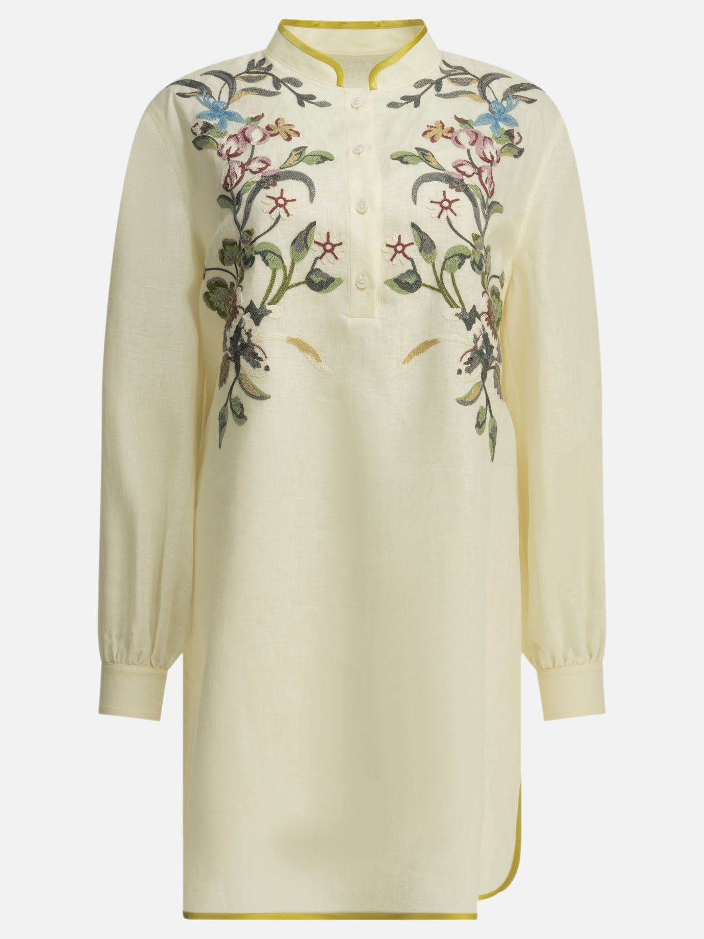 Valentino Embroidered chemisier short dress White - Women