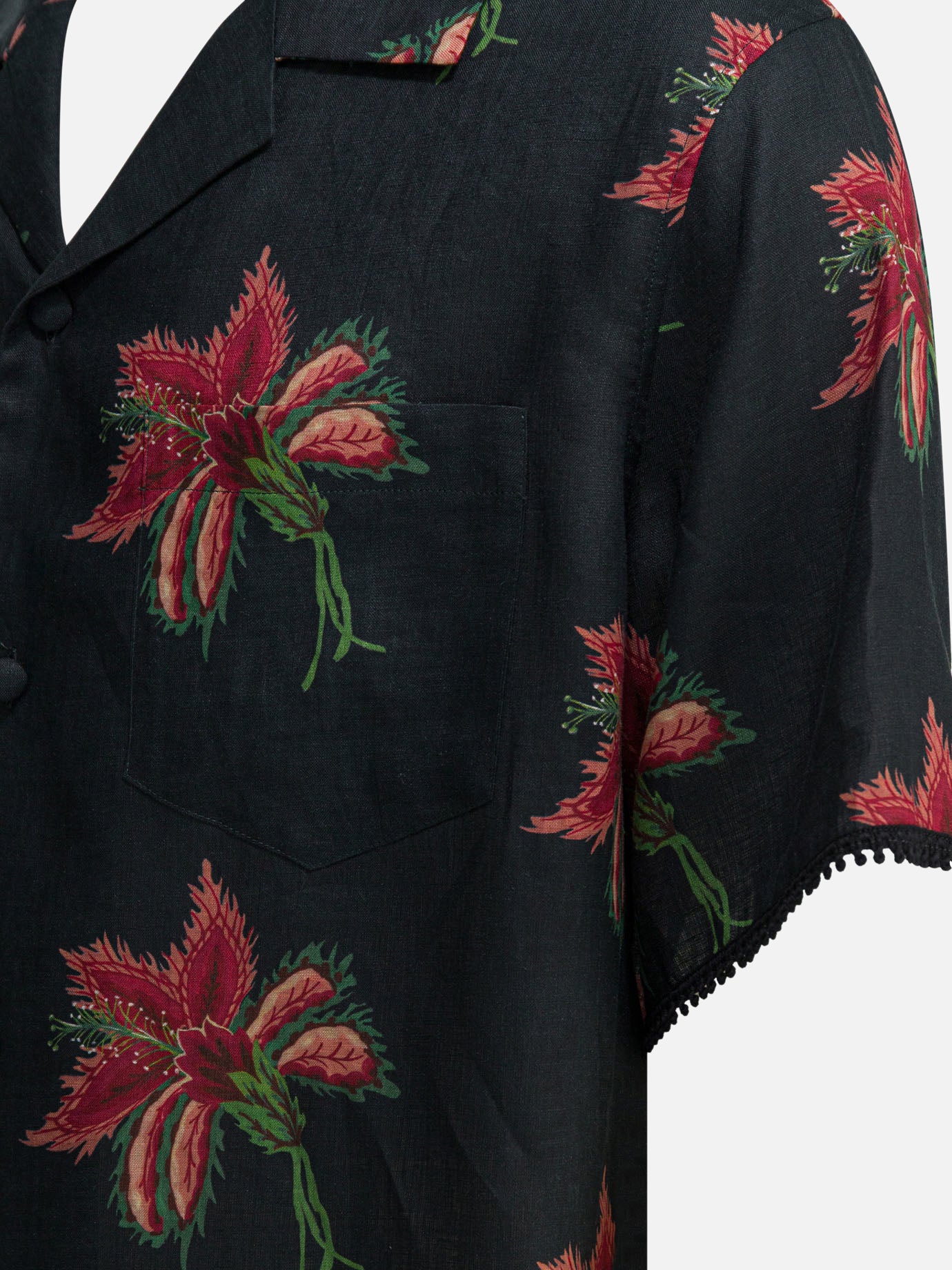 Casual shirts Floral Black - Valentino Men | PDP | VIETTI Online Store | Zoom-Modal_6