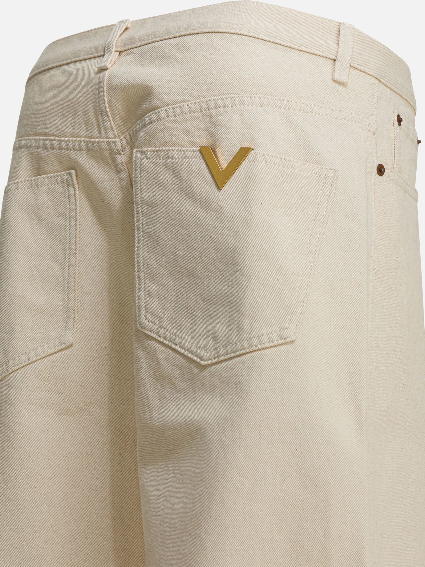 Straight-leg jeans Solid colour White - Valentino Men | PDP | VIETTI Online Store | Zoom-Modal_6