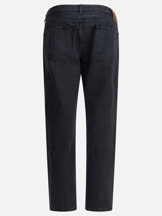 Jeans a gamba dritta Solid colour Nero - Valentino Uomo | PLP | VIETTI Online Store | 2