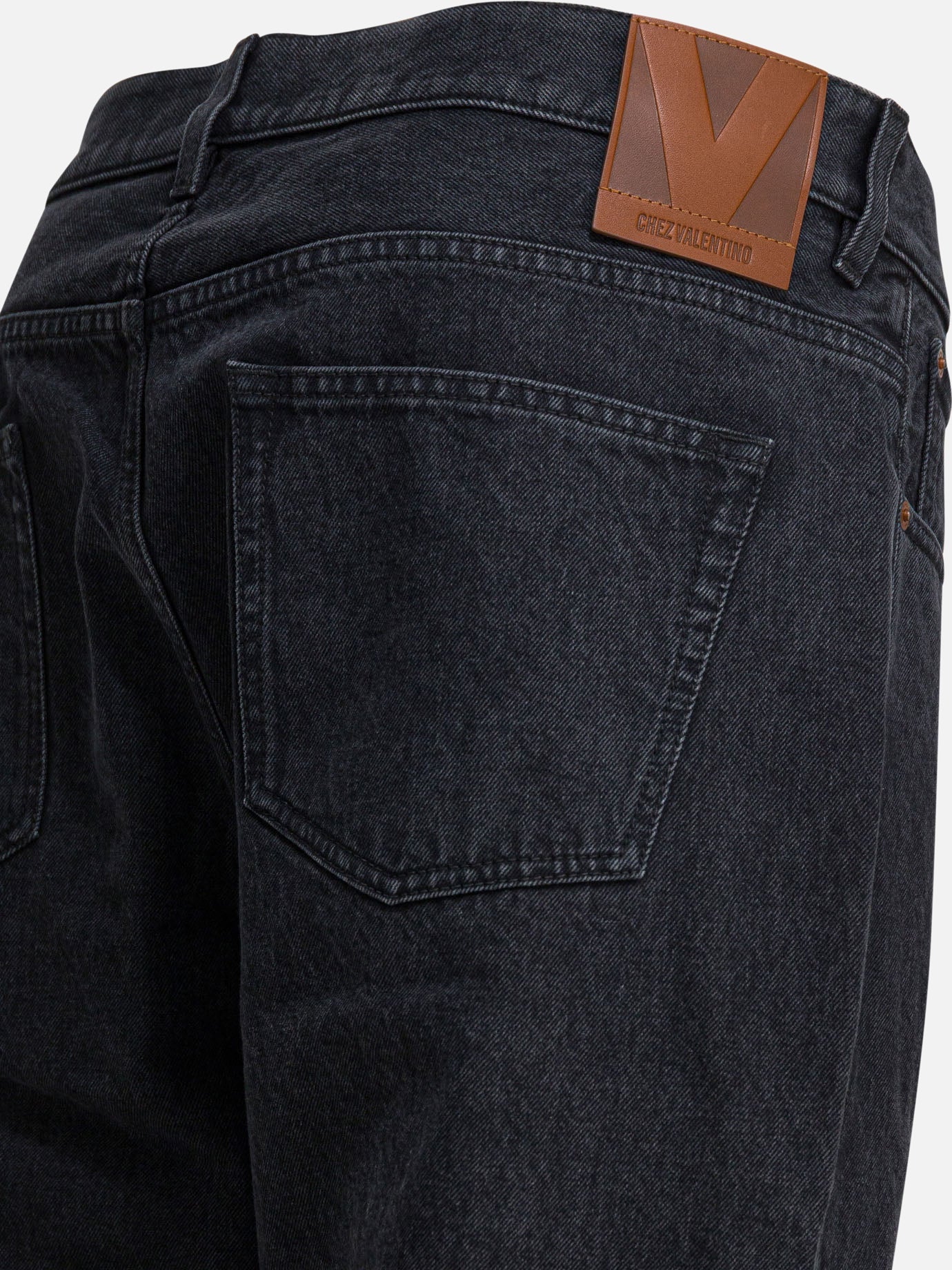 Straight-leg jeans Solid colour Black - Valentino Men | PDP | VIETTI Online Store | Zoom-Modal_4