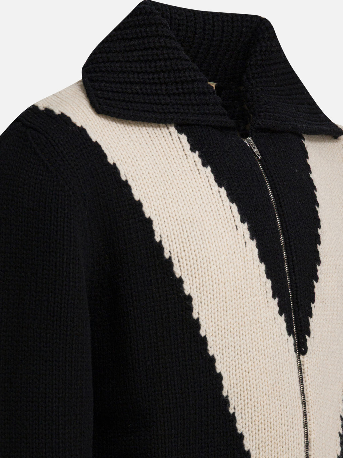 Valentino Cardigan with inlaid V Black