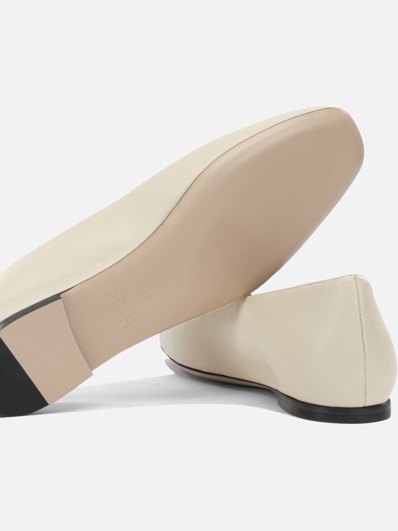 Classic ballet flats 100% lamb leather - 100% goat leather White - Valentino Garavani Women | PDP | VIETTI Online Store | Zoom-Modal_5
