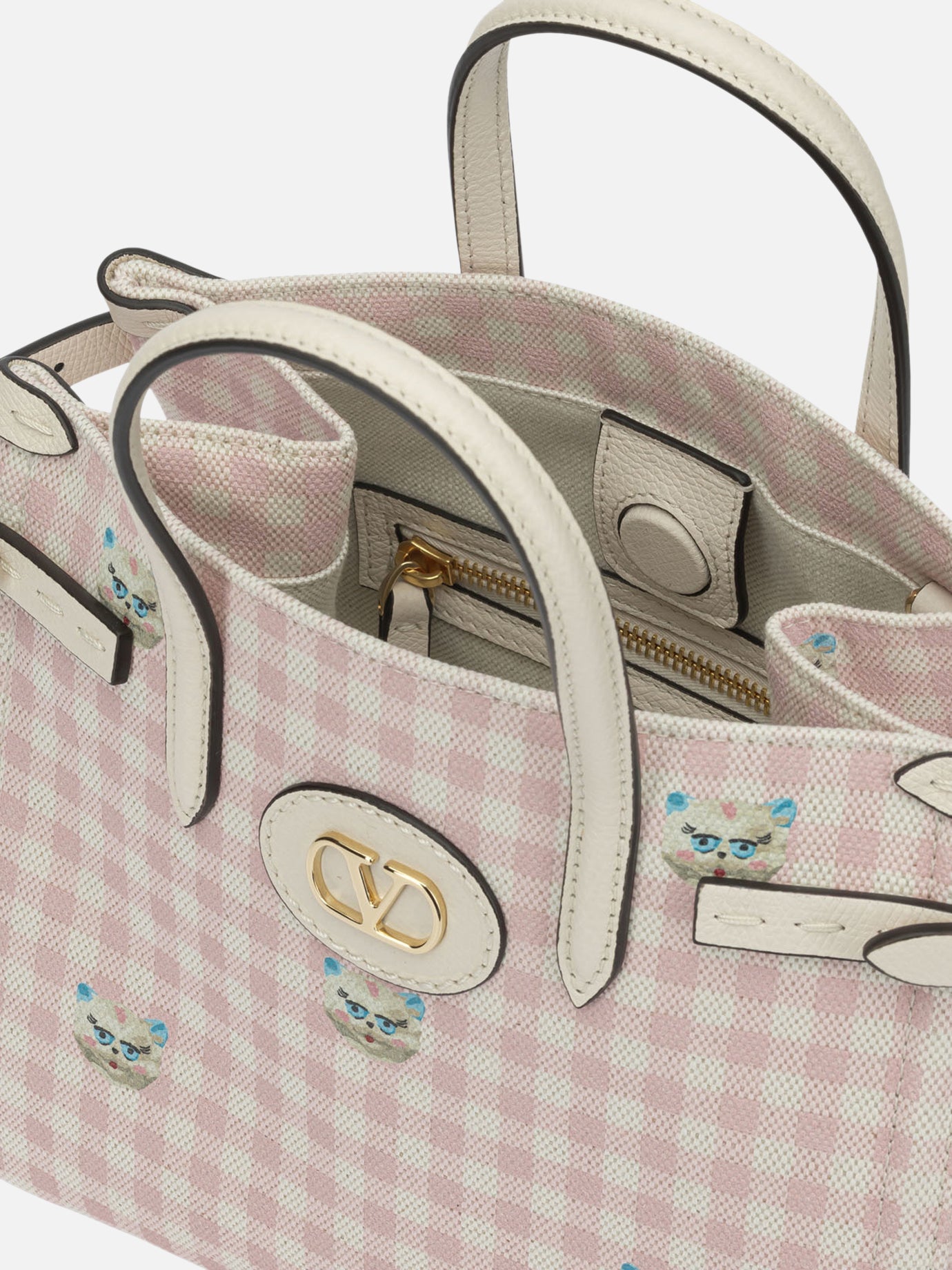 Small bags 63% cotton 37% linen Pink - Valentino Garavani Women | PDP | VIETTI Online Store | Zoom-Modal_5
