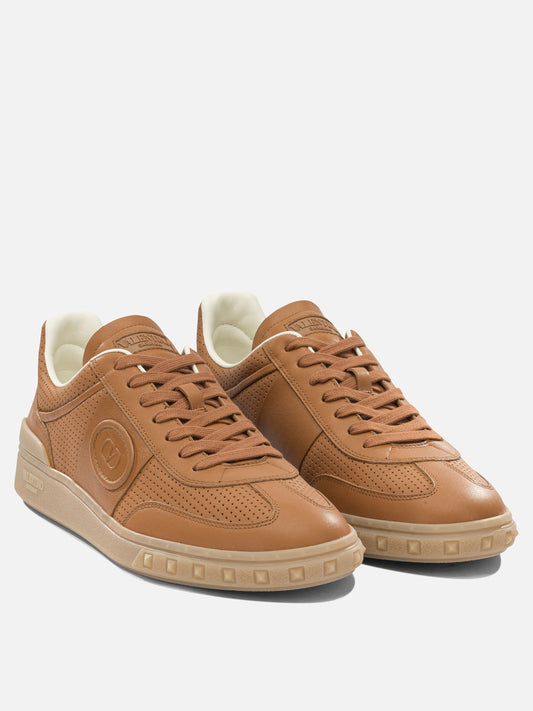 Sneaker basse 100% calf leather - 100% calf leather Marrone - Valentino Garavani Uomo | PLP | VIETTI Online Store | 2