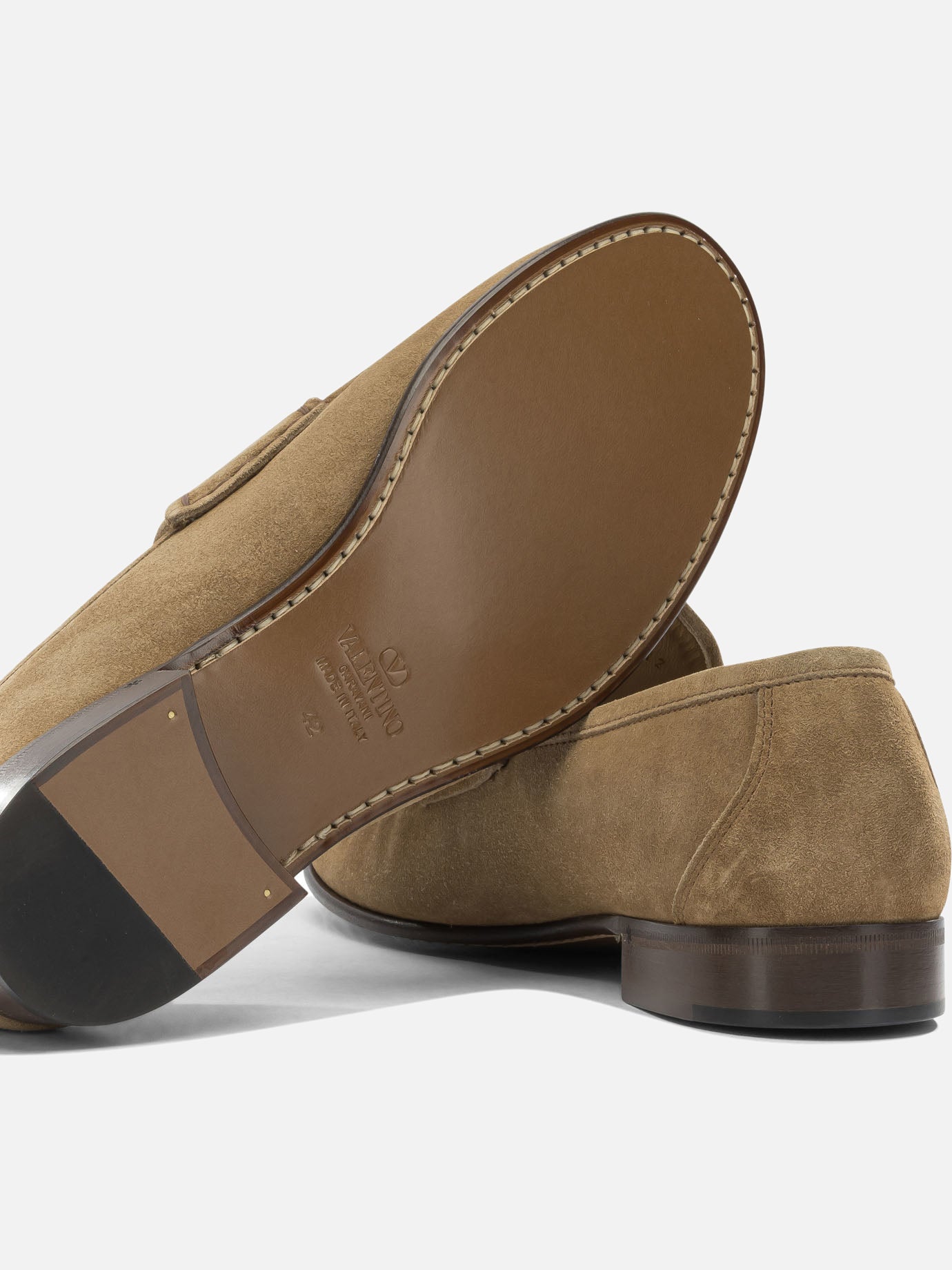 Loafers 100% calf leather - 100% calf leather Beige - Valentino Garavani Men | PDP | VIETTI Online Store | Zoom-Modal_5