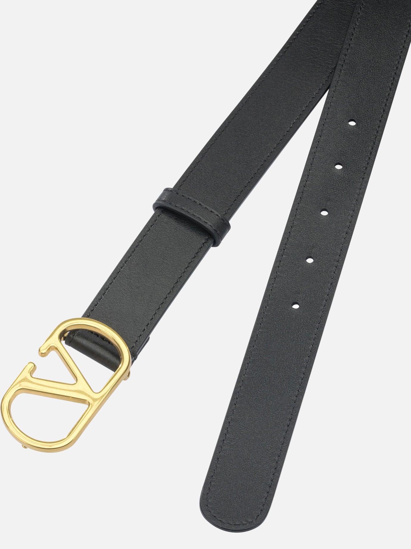 Cinture in pelle 100% calf leather Nero - Valentino Garavani Uomo | PDP | VIETTI Online Store | Zoom-Modal_2