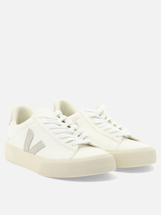 Low top sneakers 100% organic leather - 50% amazonian rubber 26% mineral silica 19% other fabric 5% synthetic rubber White - Veja Women | PLP | VIETTI Online Store | 2