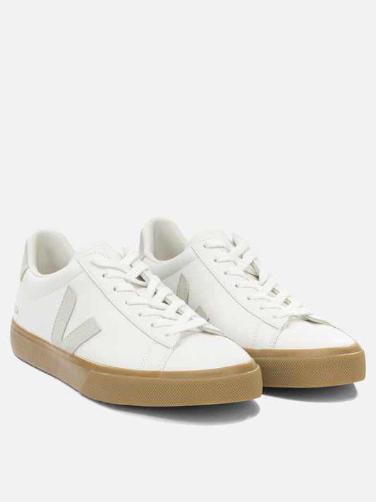 Low top sneakers 100% leather - 40% amazonian rubber 23% mineral silica 16% other fabric 11% synthetic rubber 10% recycled rubber White - Veja Men | PLP | VIETTI Online Store | 2