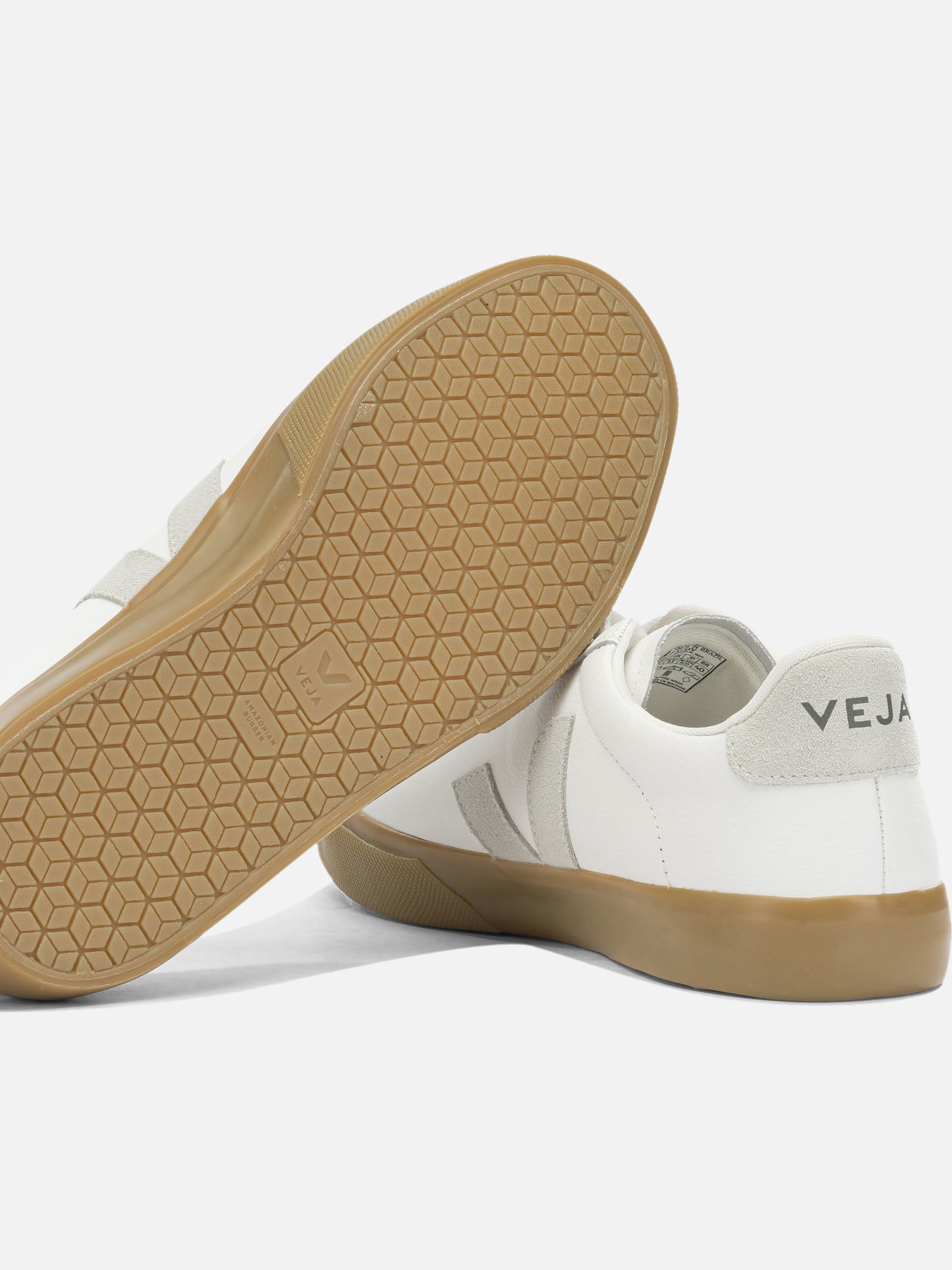 Low top sneakers 100% leather - 40% amazonian rubber 23% mineral silica 16% other fabric 11% synthetic rubber 10% recycled rubber White - Veja Men | PDP | VIETTI Online Store | Zoom-Modal_5
