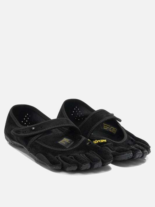 Low top sneakers 100% leather - 100% rubber Black - Vibram FiveFingers Women | PLP | VIETTI Online Store | 2