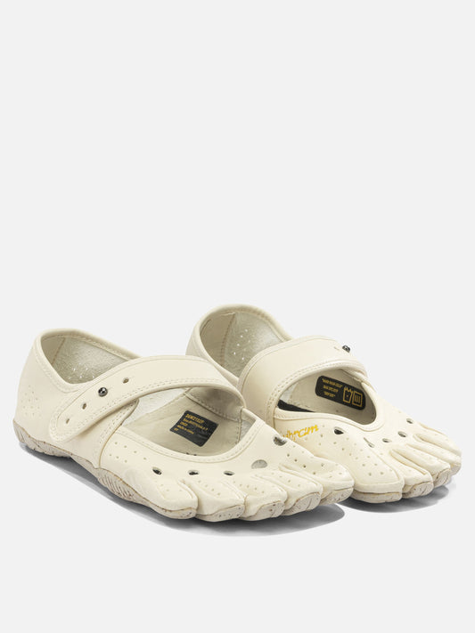 Low top sneakers 100% leather - 100% rubber White - Vibram FiveFingers Women | PLP | VIETTI Online Store | 2