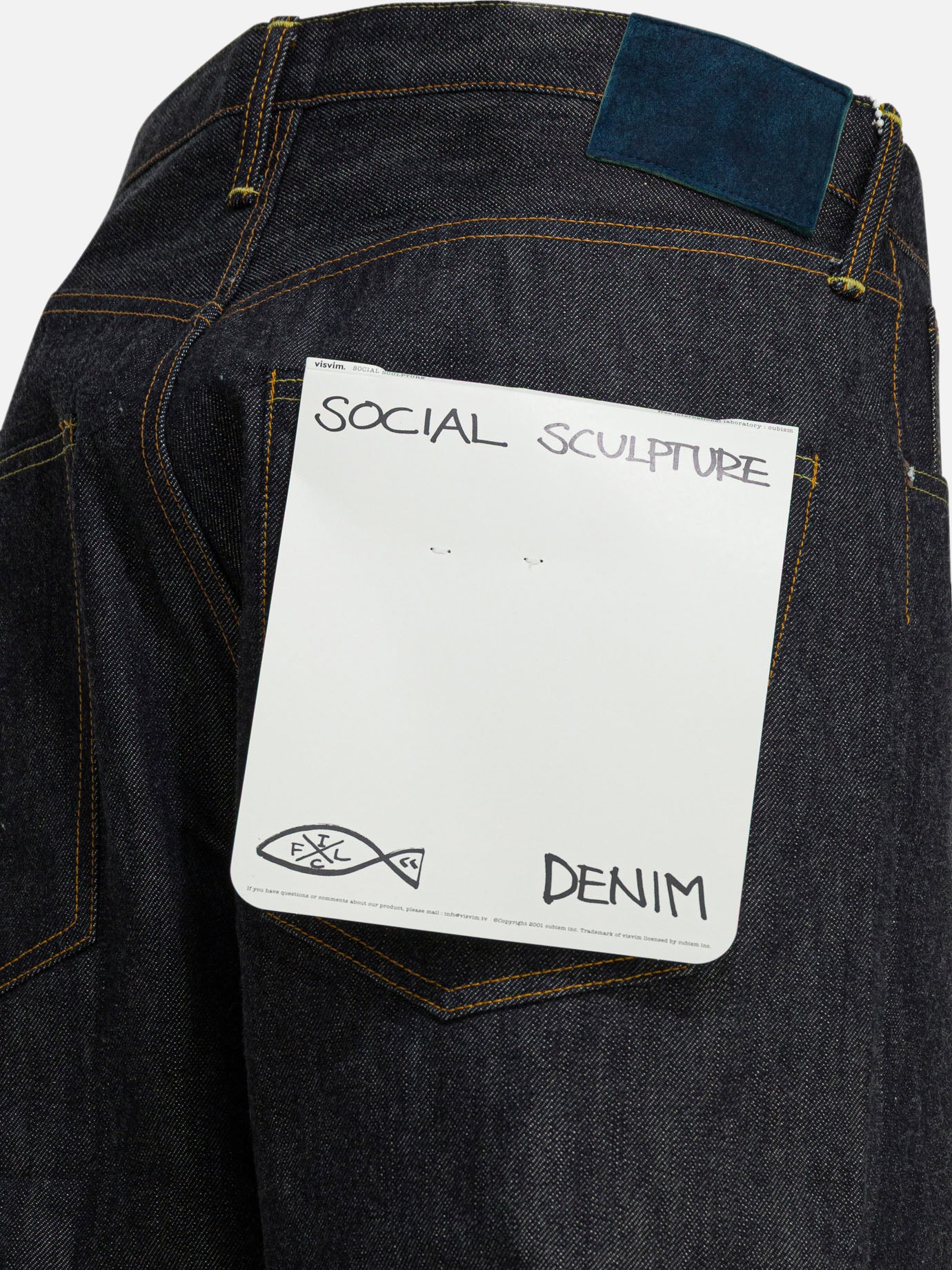 Straight-leg jeans Solid colour Blue - Visvim Men | PDP | VIETTI Online Store | Zoom-Modal_4