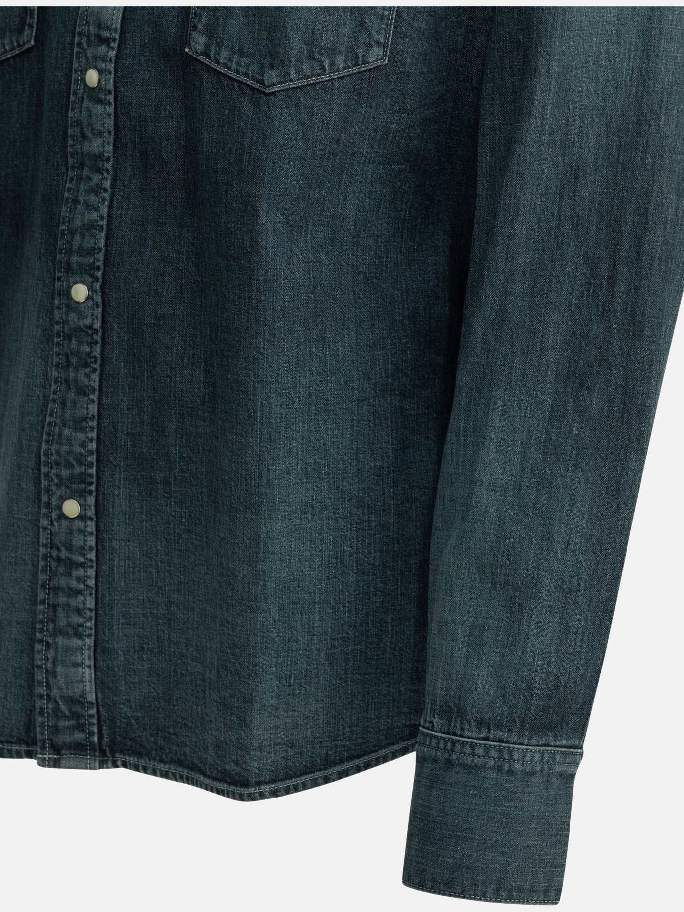 Casual shirts Solid colour Blue - Visvim Men | PDP | VIETTI Online Store | Zoom-Modal_4