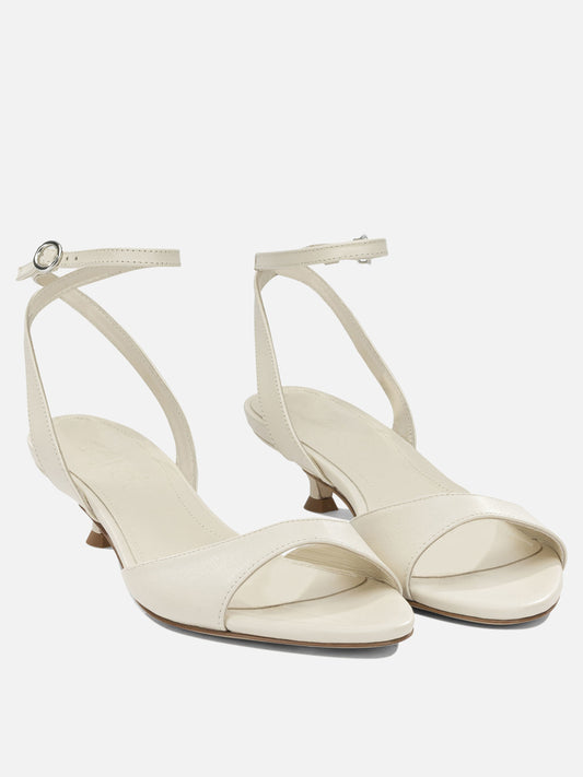 Sandali con tacco 100% nappa leather - 100% cow leather Bianco - Aeyde Donna | PLP | VIETTI Online Store | 2