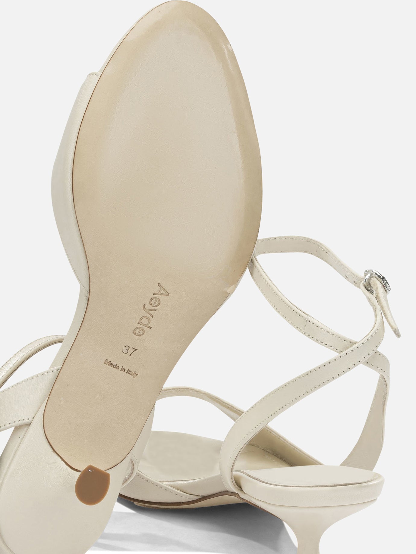 Sandali con tacco 100% nappa leather - 100% cow leather Bianco - Aeyde Donna | PDP | VIETTI Online Store | Zoom-Modal_5
