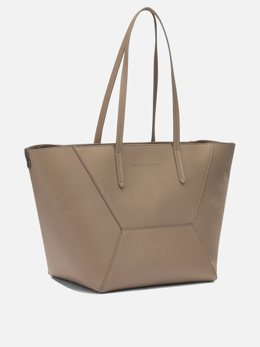 Large bags 100% deer leather Beige - Brunello Cucinelli Women | PDP | VIETTI Online Store | 2