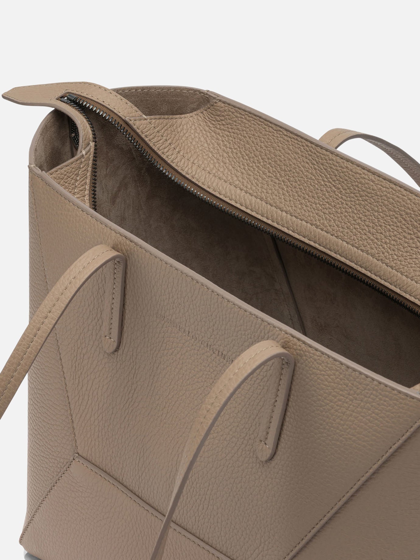 Large bags 100% deer leather Beige - Brunello Cucinelli Women | PDP | VIETTI Online Store | Zoom-Modal_5
