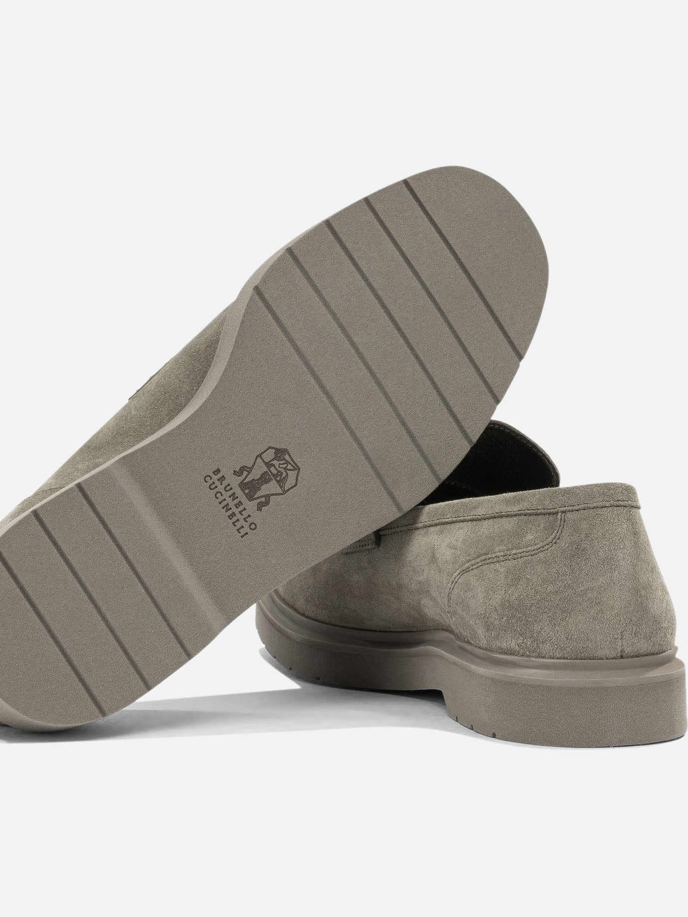 Loafers 100% suede - 100% rubber Beige - Brunello Cucinelli Women | PDP | VIETTI Online Store | Zoom-Modal_5