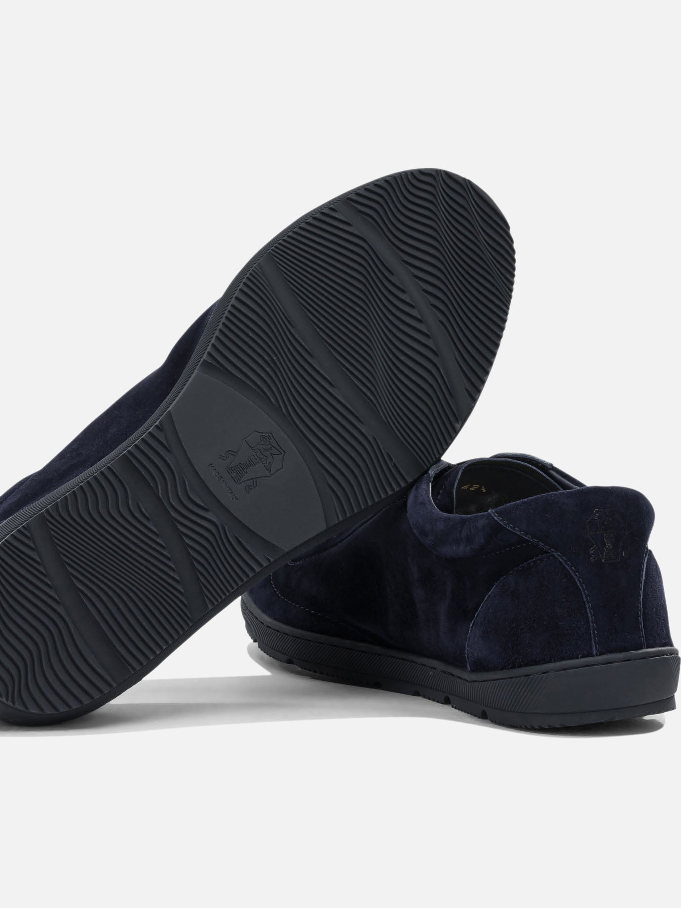 Sneaker basse 100% calf leather - 100% rubber Blu - Brunello Cucinelli Uomo | PDP | VIETTI Online Store | Zoom-Modal_5