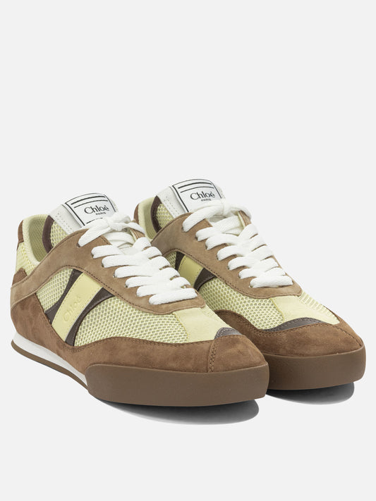 Low top sneakers 100% polyester 100% suede leather - 50% eva 50% rubber Brown - Chloé Women | PLP | VIETTI Online Store | 2
