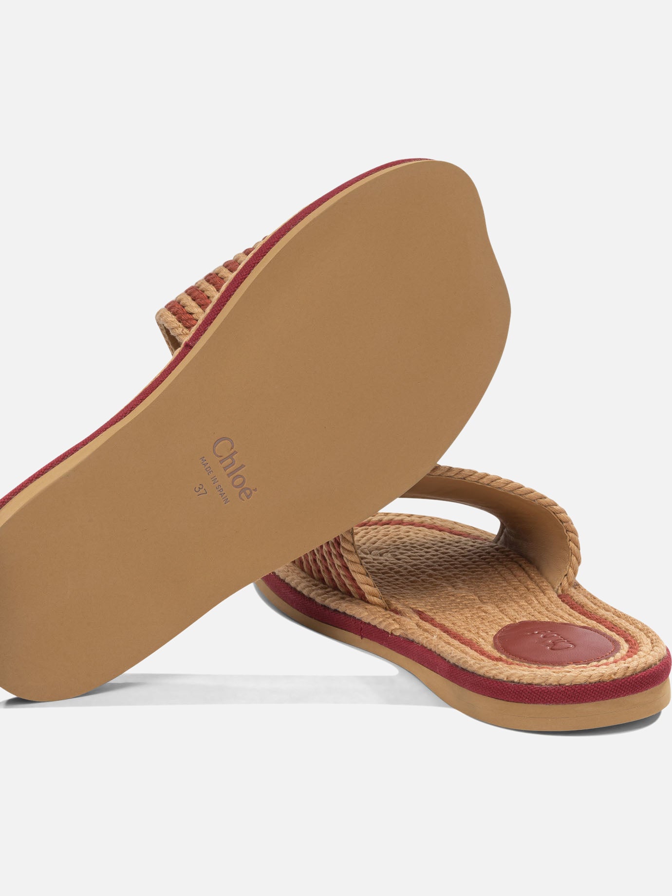 Slides 100% cotton 100% lamb leather - 200% eva Red - Chloé Women | PDP | VIETTI Online Store | Zoom-Modal_5
