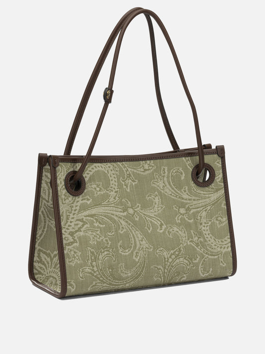 Medium bags 83% cotton 16% polyamide 1% elastane - Other fabric: 100% leather Green - Etro Women | PLP | VIETTI Online Store | 2
