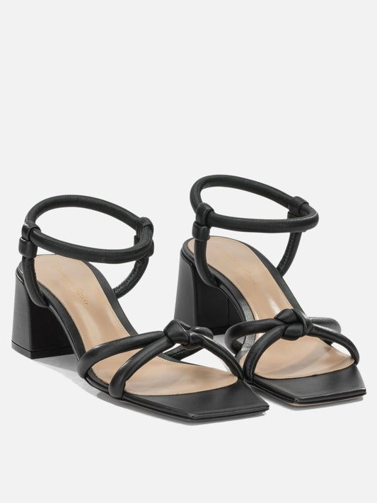 Heeled sandals 100% leather - 100% leather Black - Gianvito Rossi Women | PLP | VIETTI Online Store | 2
