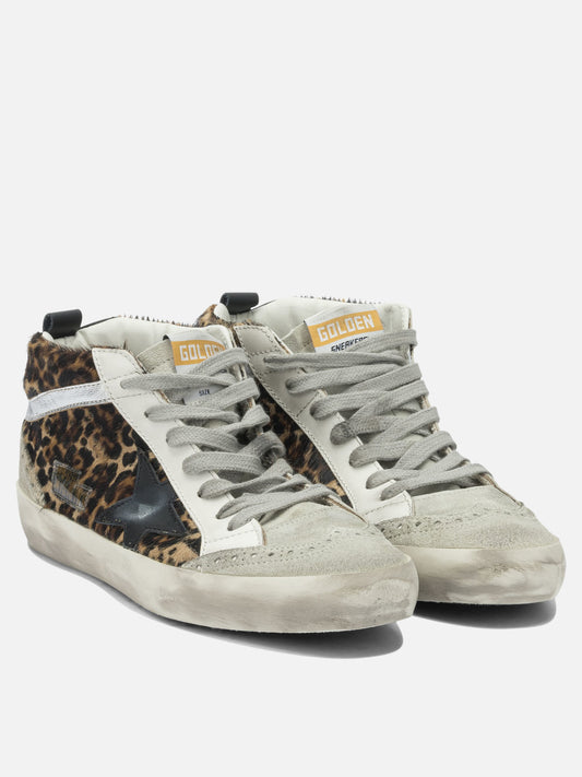 High top sneakers 94% cow leather 6% goat leather - 100% rubber Brown - Golden Goose Women | PLP | VIETTI Online Store | 2