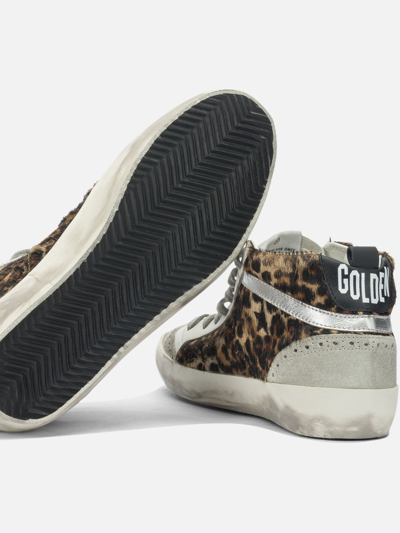 High top sneakers 94% cow leather 6% goat leather - 100% rubber Brown - Golden Goose Women | PDP | VIETTI Online Store | Zoom-Modal_5