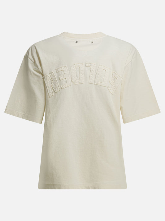 Crewneck t-shirts Logo White - Golden Goose Women | PLP | VIETTI Online Store | 2