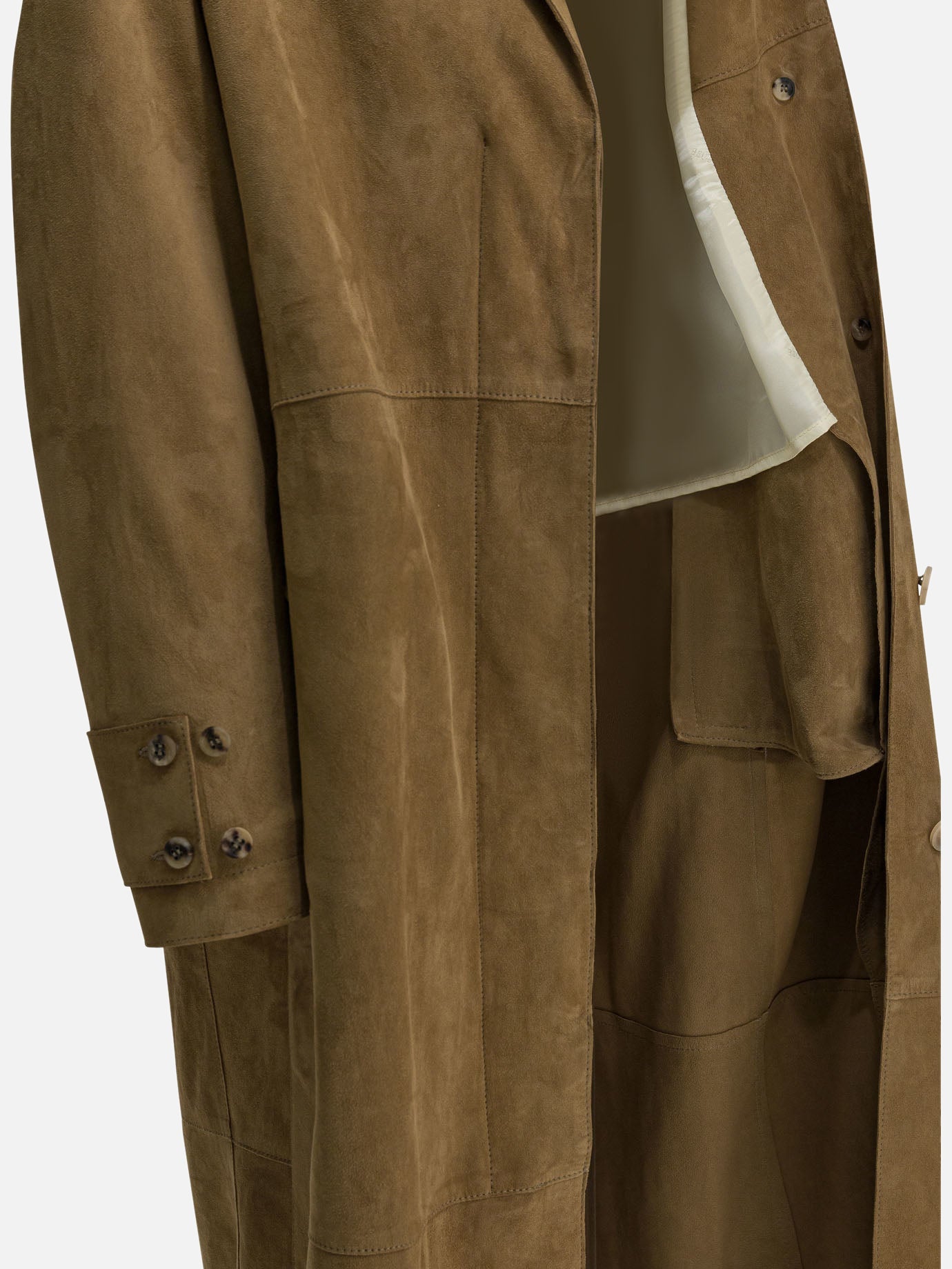 Raincoats & Trench coats Solid colour Brown - Golden Goose Women | PDP | VIETTI Online Store | Zoom-Modal_4