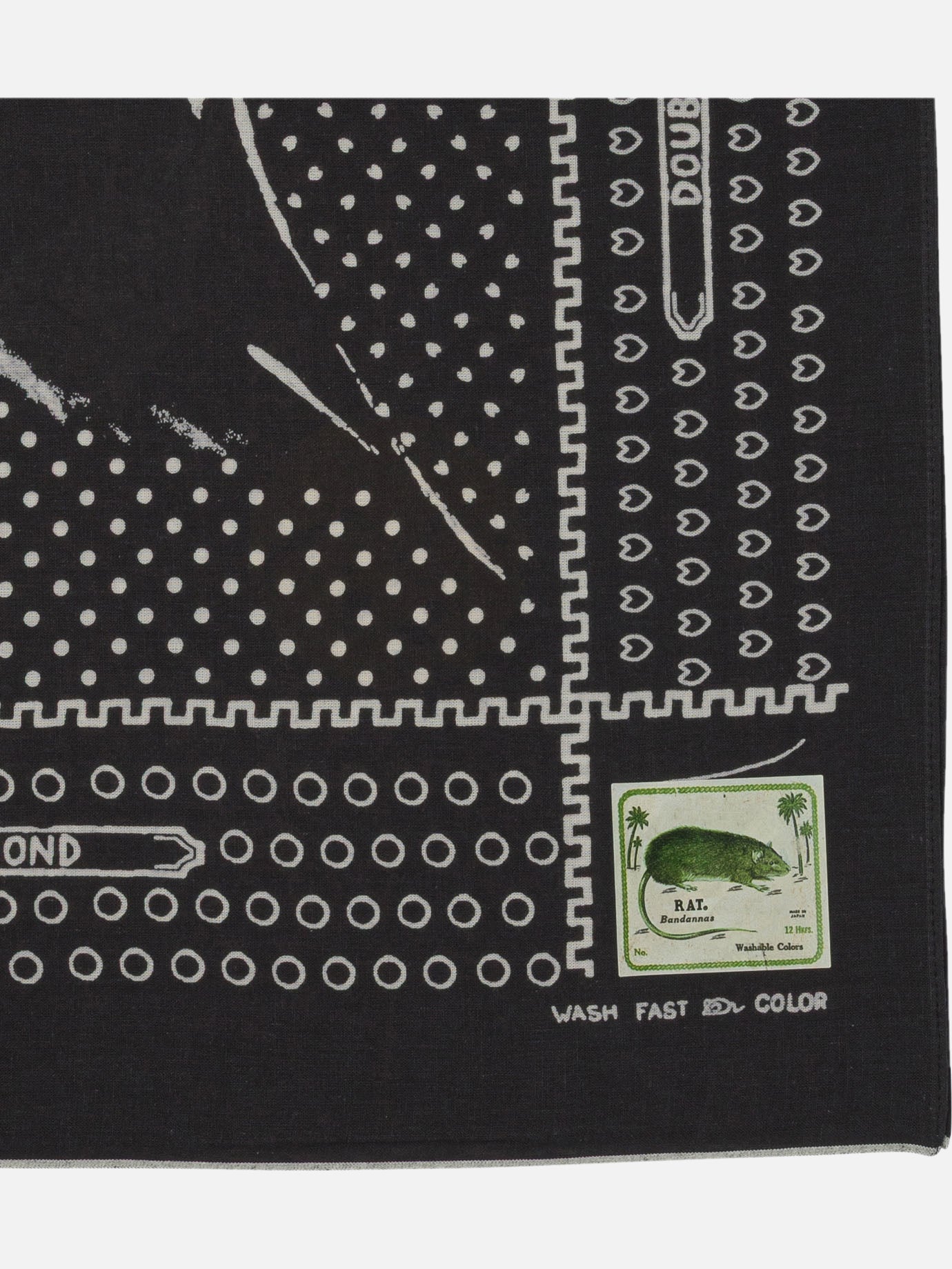 Silk scarves 100% cotton Black - KAPITAL Men | PDP | VIETTI Online Store | Zoom-Modal_2