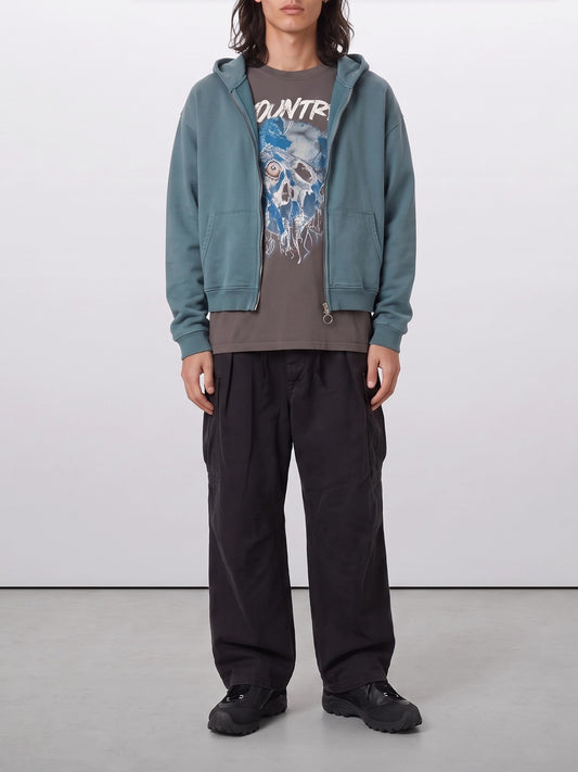 Full zip sweatshirts Solid colour Light blue - KAPITAL Men | PLP | VIETTI Online Store | 2